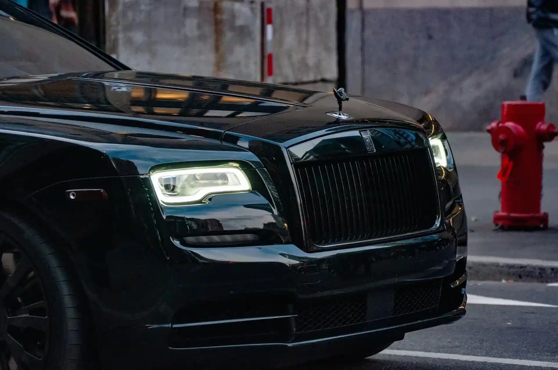 Luxury Rolls-Royce sedan